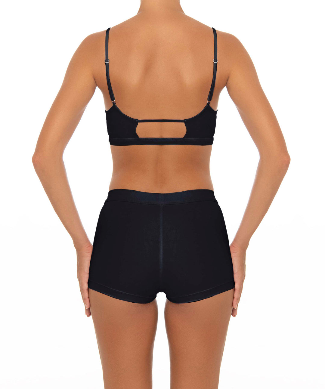 BSWS-T44 Twist Front Bralette Top with Underbust Band