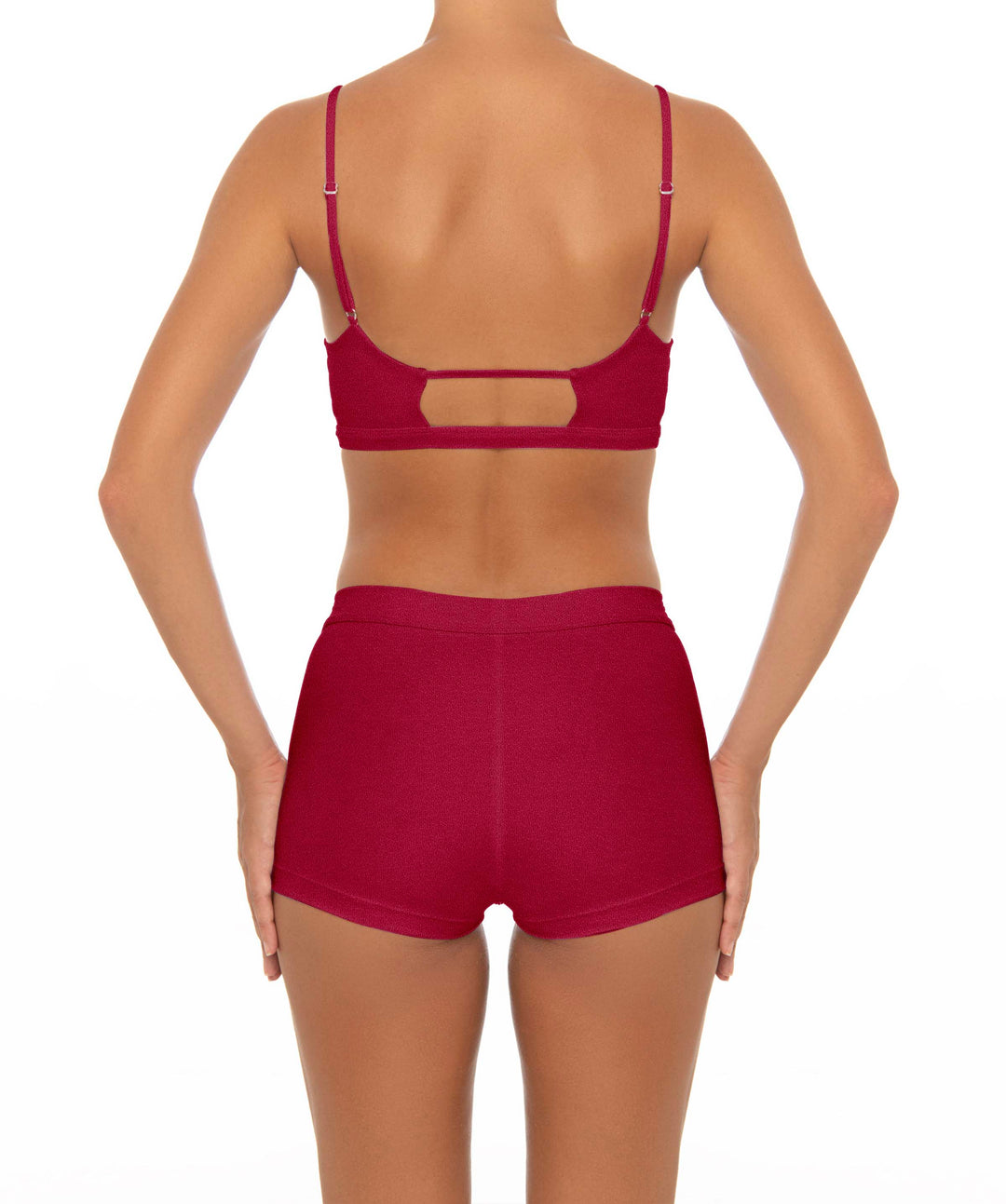 BSWS-T44 Twist Front Bralette Top with Underbust Band