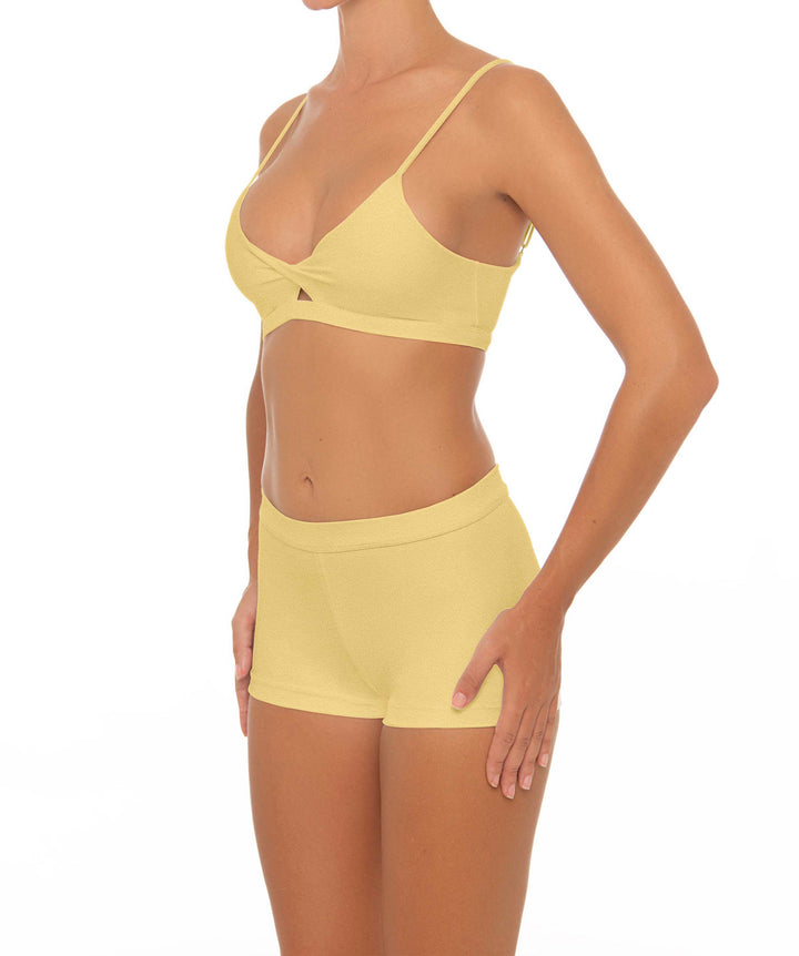 BSWS-T44 Twist Front Bralette Top with Underbust Band