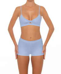 BSWS-T44 Twist Front Bralette Top with Underbust Band