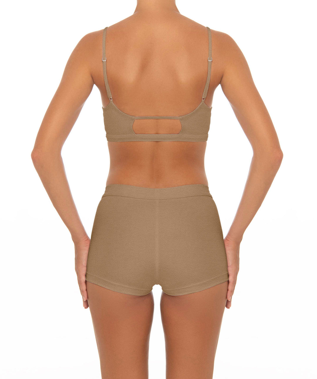 BSWS-T44 Twist Front Bralette Top with Underbust Band