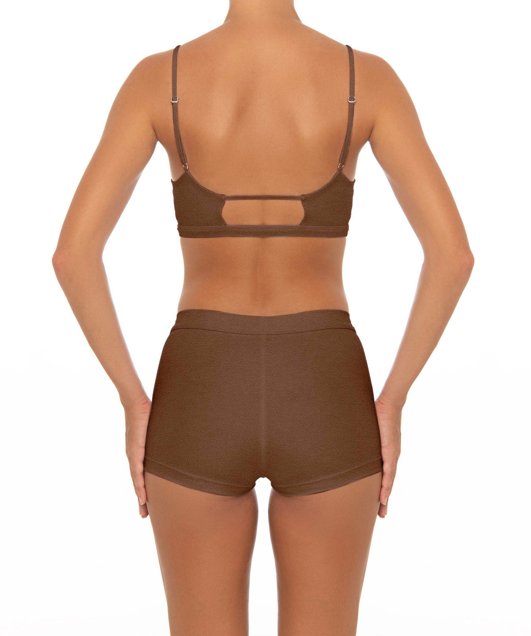 BSWS-T44 Twist Front Bralette Top with Underbust Band