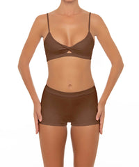 BSWS-T44 Twist Front Bralette Top with Underbust Band