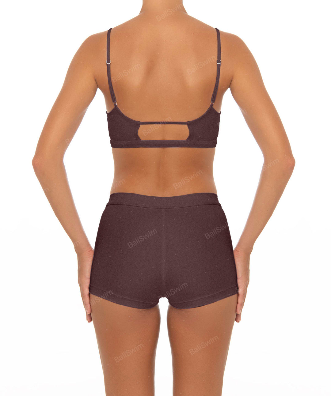 BSWS-T44 Twist Front Bralette Top with Underbust Band