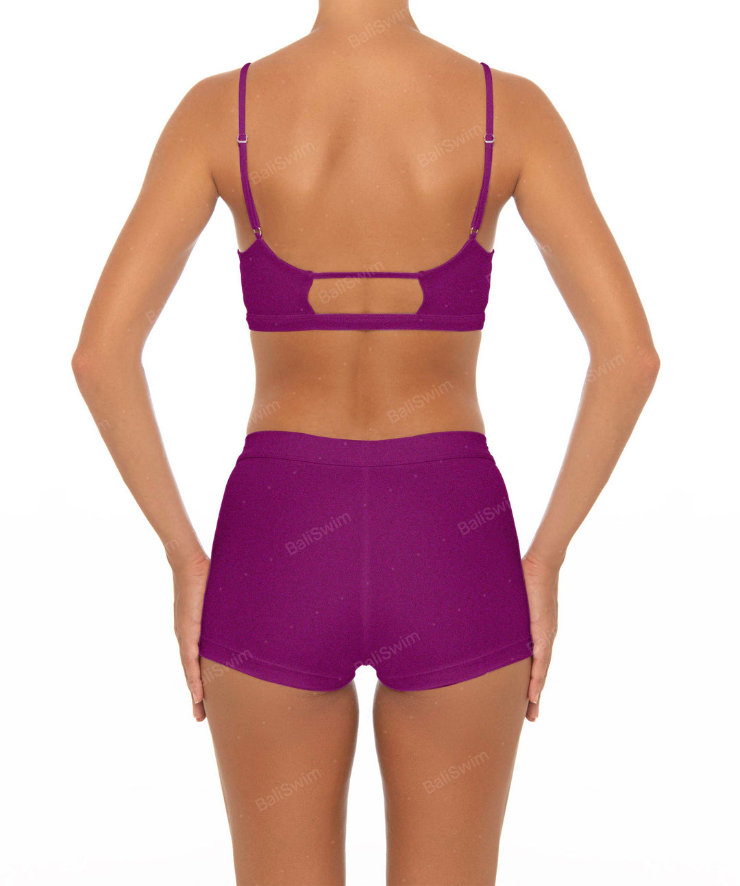 BSWS-T44 Twist Front Bralette Top with Underbust Band