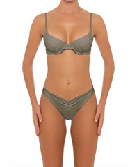 BSWS-T52 Shirred Seamed Cup Underwire Top
