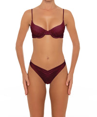 BSWS-T52 Shirred Seamed Cup Underwire Top