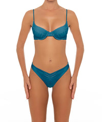 BSWS-T52 Shirred Seamed Cup Underwire Top