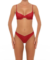 BSWS-T52 Shirred Seamed Cup Underwire Top