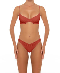 BSWS-T52 Shirred Seamed Cup Underwire Top