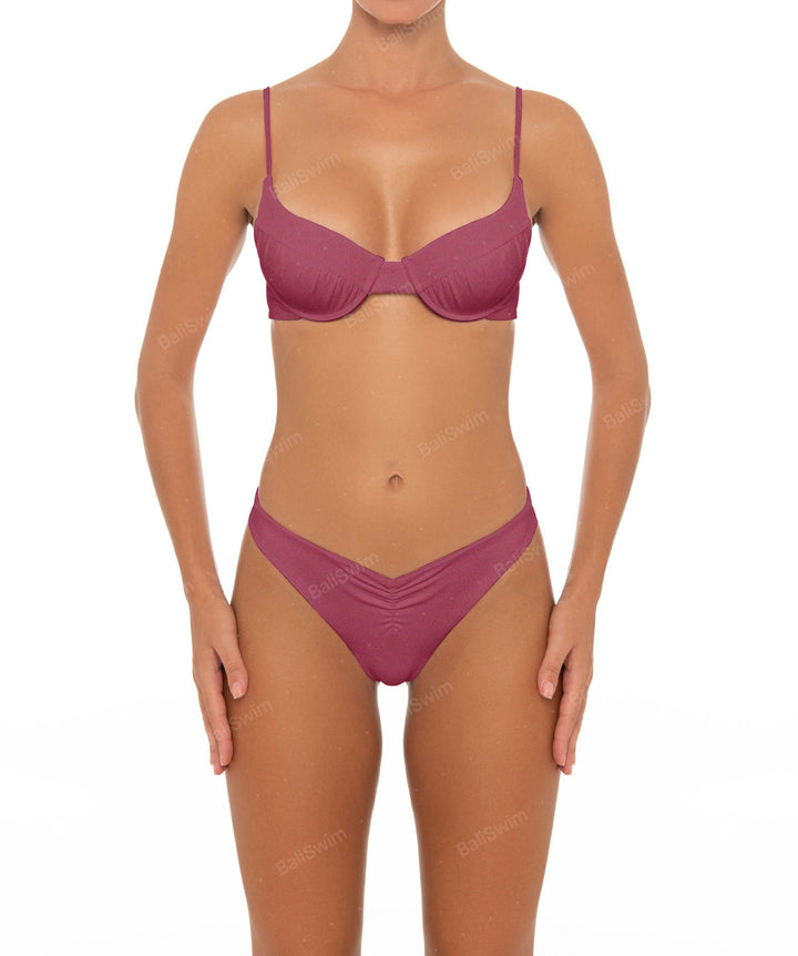 BSWS-B52 Front Gathered Bikini Bottom