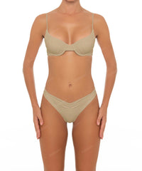 BSWS-B52 Front Gathered Bikini Bottom