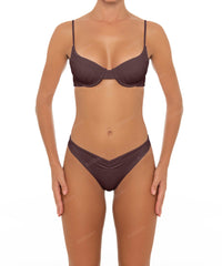BSWS-T52 Shirred Seamed Cup Underwire Top