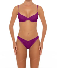 BSWS-T52 Shirred Seamed Cup Underwire Top