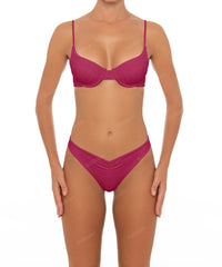 BSWS-T52 Shirred Seamed Cup Underwire Top