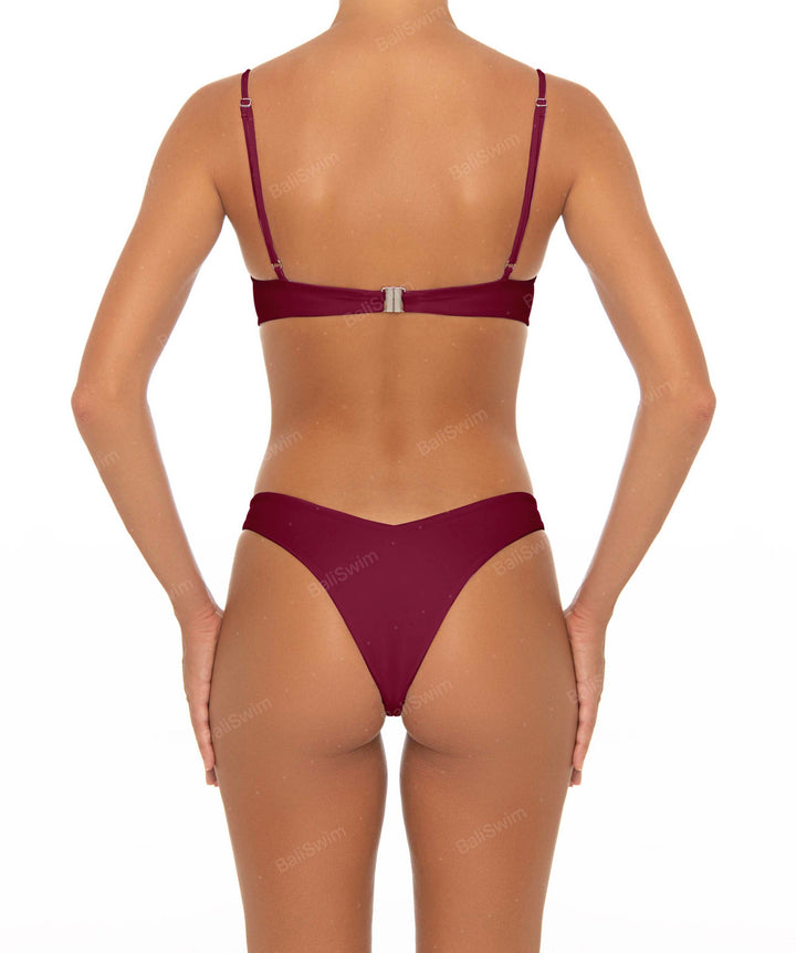 BSWS-B52 Front Gathered Bikini Bottom