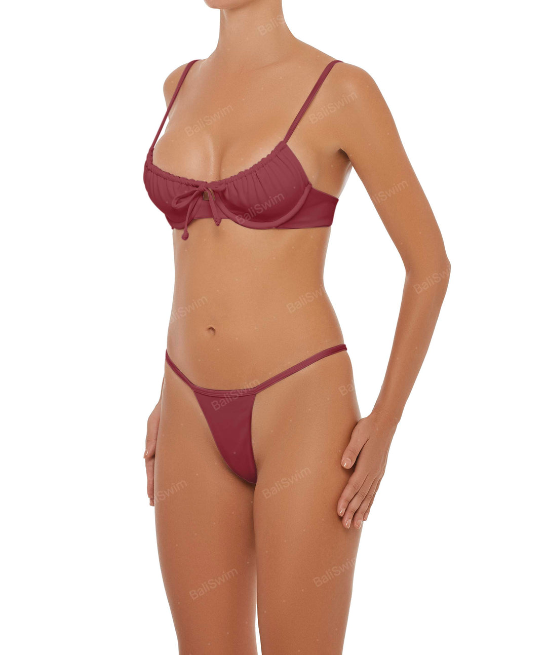 BSWS-B63 Ruched Bikini Bottom