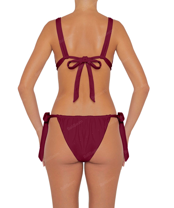 BSWS-B78 Tunnel Front Tie Side Bikini Bottom