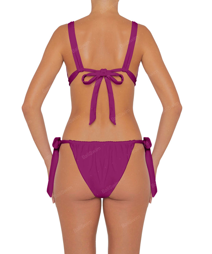 BSWS-B78 Tunnel Front Tie Side Bikini Bottom