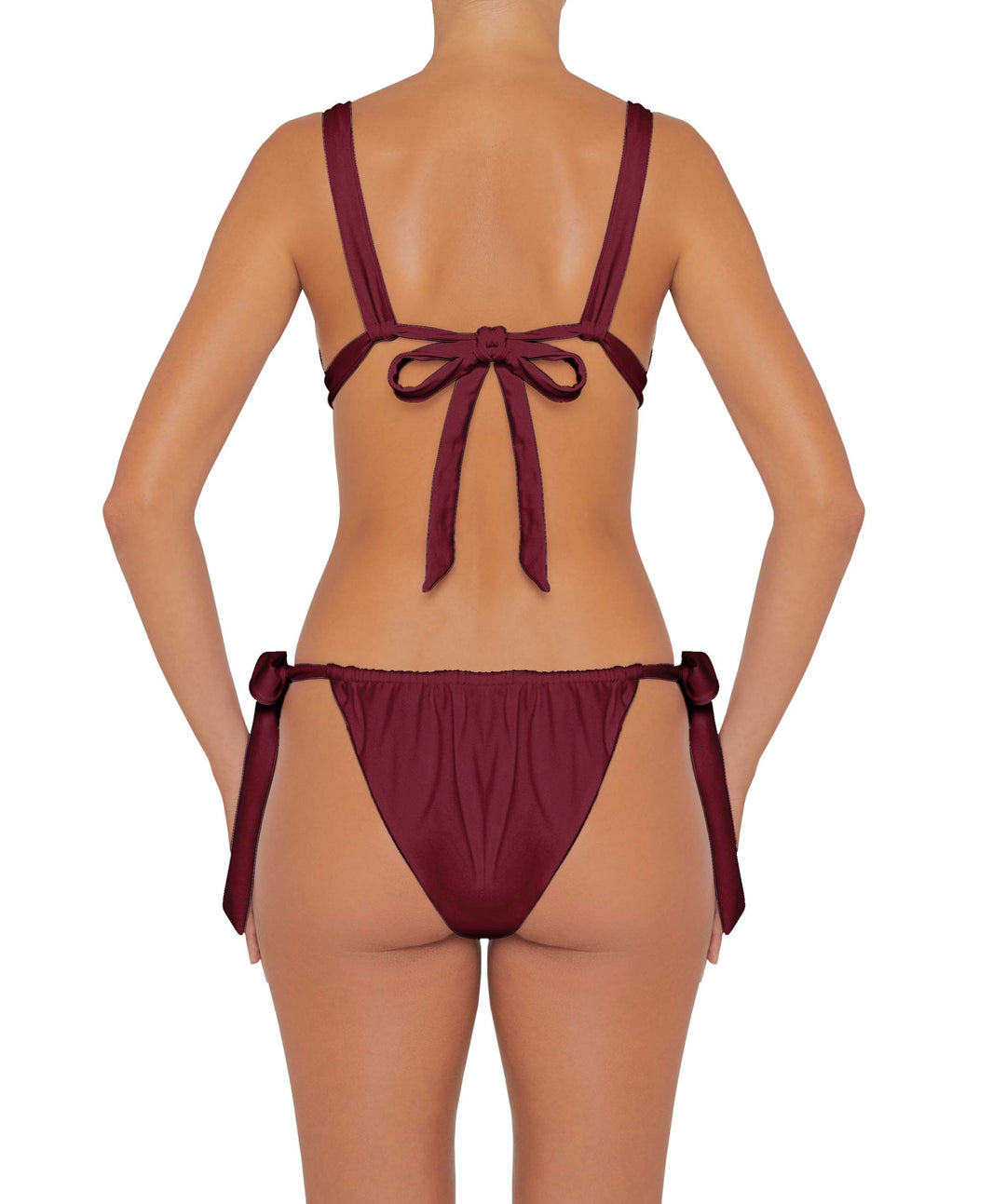 BSWS-B78 Tunnel Front Tie Side Bikini Bottom