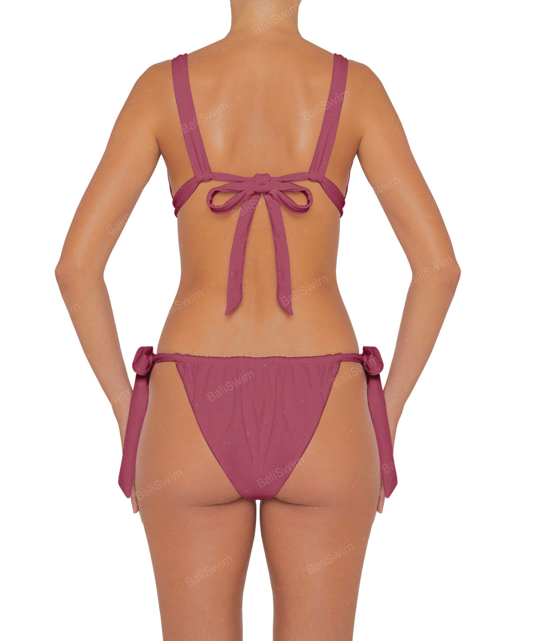 BSWS-B78 Tunnel Front Tie Side Bikini Bottom