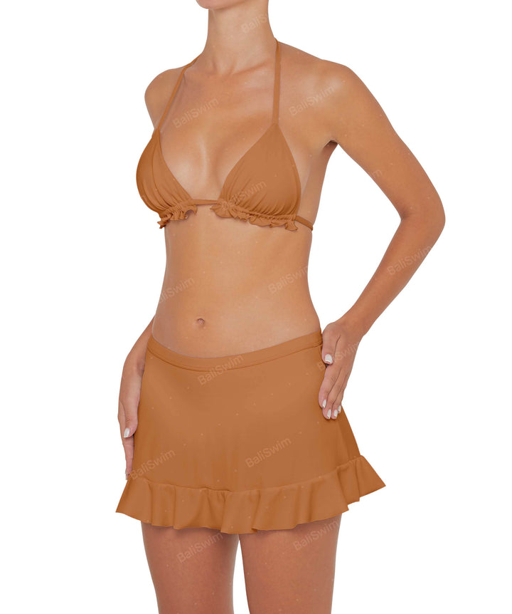 BSWS-B81 Swim Skirt with Ruffle Hem