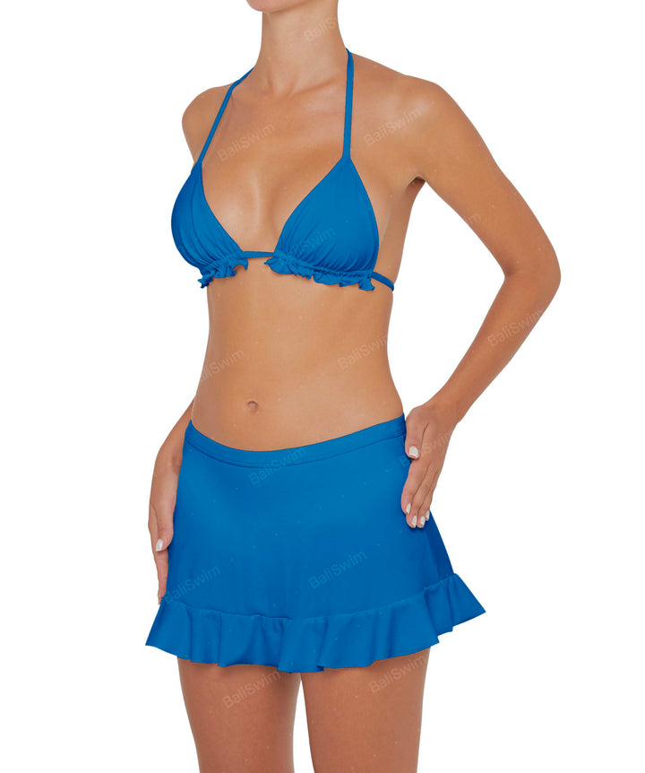 BSWS-B81 Swim Skirt with Ruffle Hem