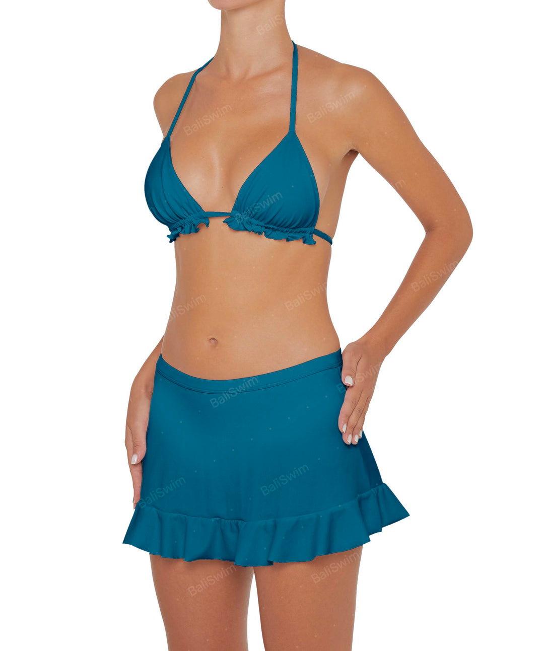 BSWS-B81 Swim Skirt with Ruffle Hem