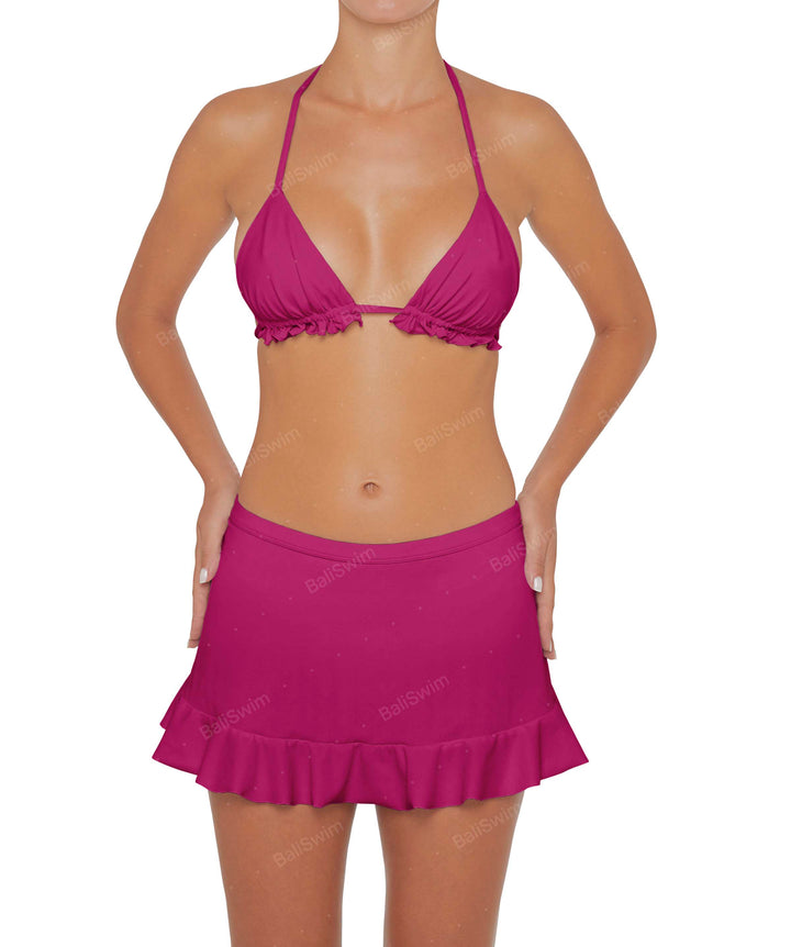 BSWS-B81 Swim Skirt with Ruffle Hem