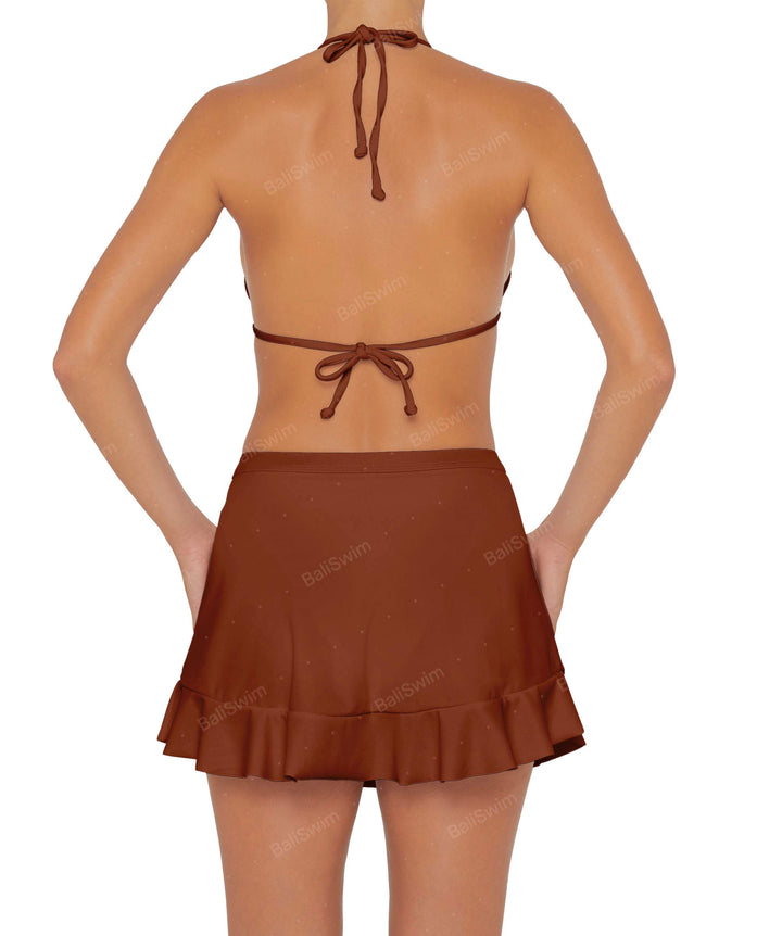 BSWS-B81 Swim Skirt with Ruffle Hem