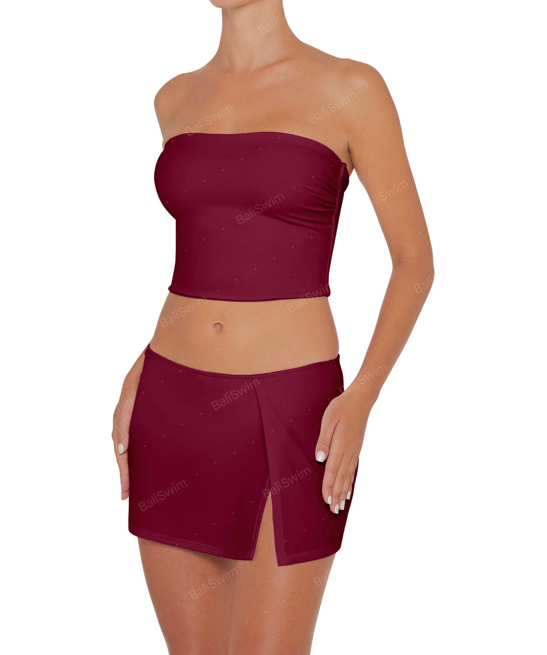 BSWS-T82 Bandeau Tankini Top