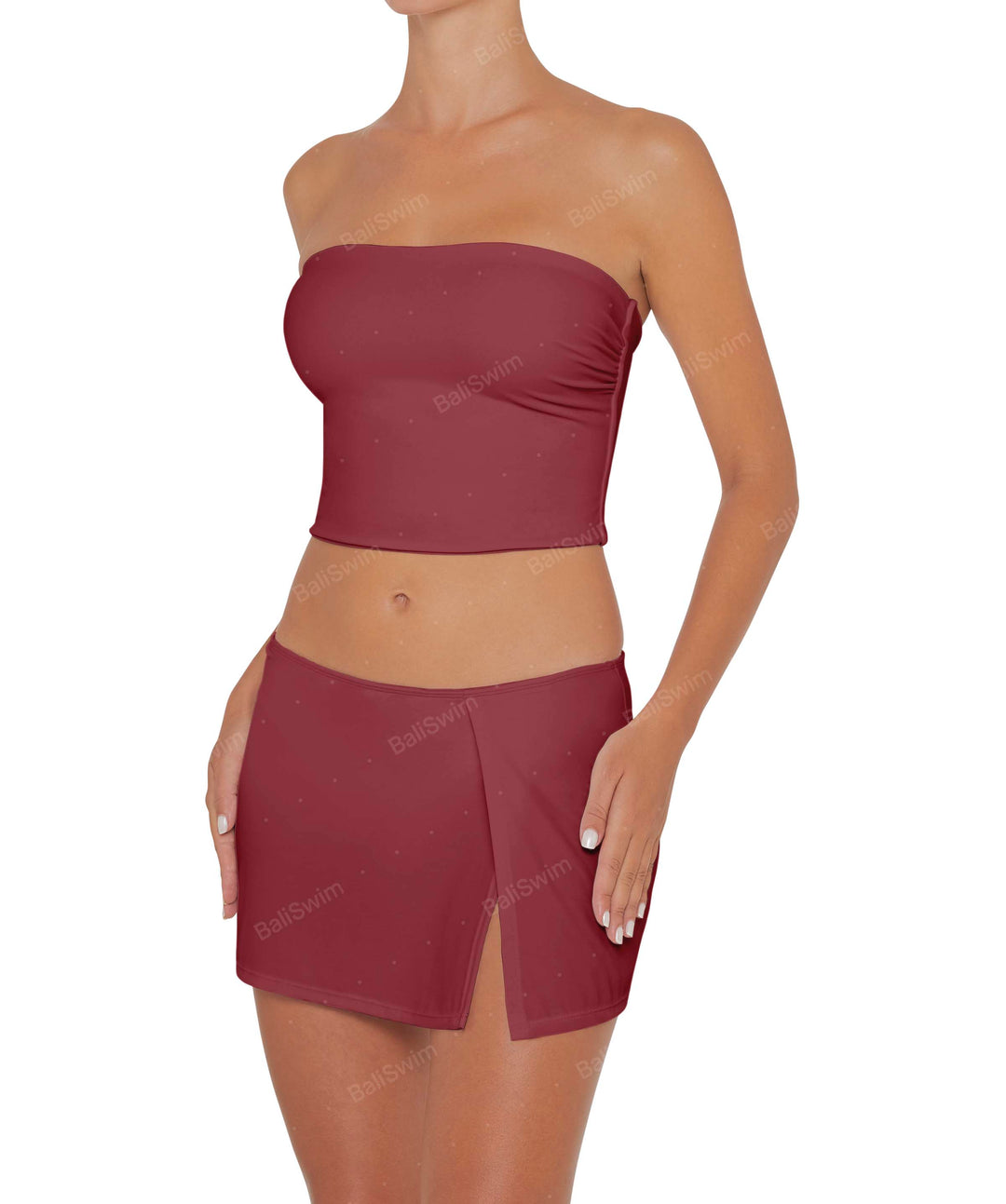 BSWS-B82 Swim Skirt with Side Slit