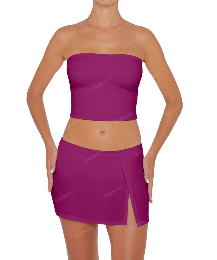 BSWS-T82 Bandeau Tankini Top