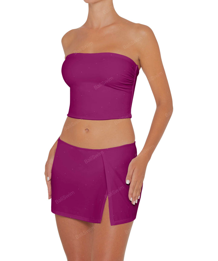 BSWS-B82 Swim Skirt with Side Slit