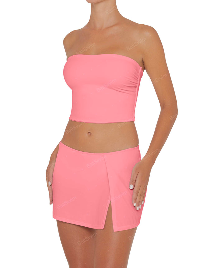 BSWS-B82 Swim Skirt with Side Slit