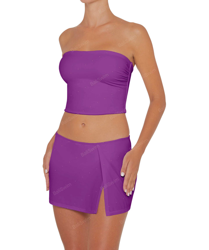BSWS-T82 Bandeau Tankini Top