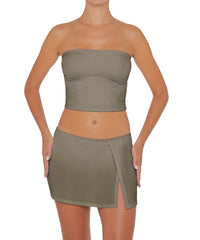 BSWS-B82 Swim Skirt with Side Slit