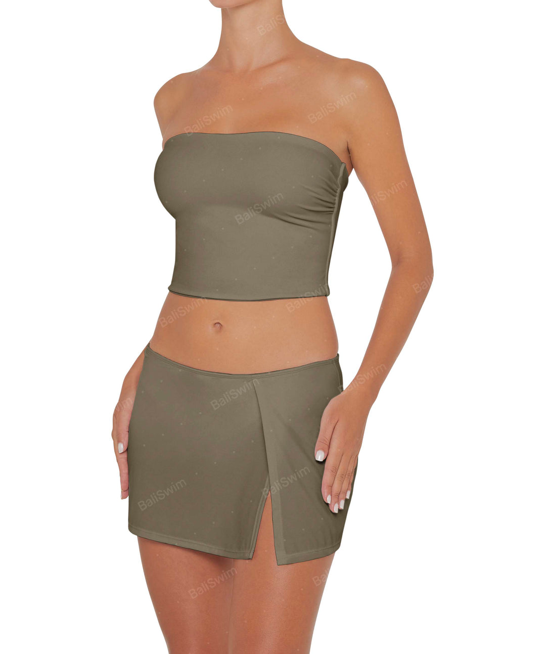 BSWS-B82 Swim Skirt with Side Slit