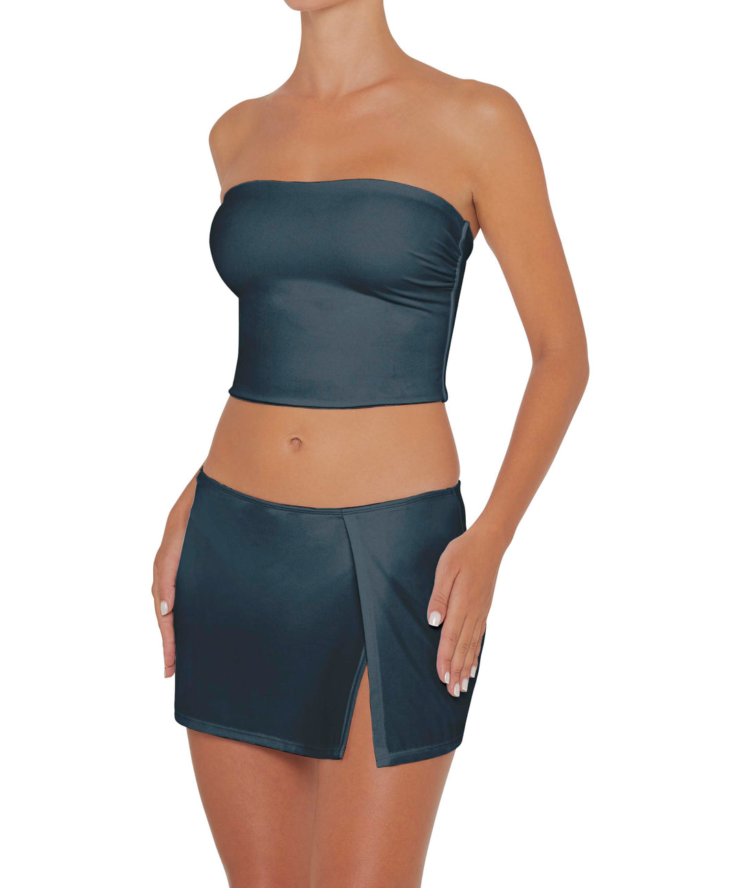 BSWS-B82 Swim Skirt with Side Slit