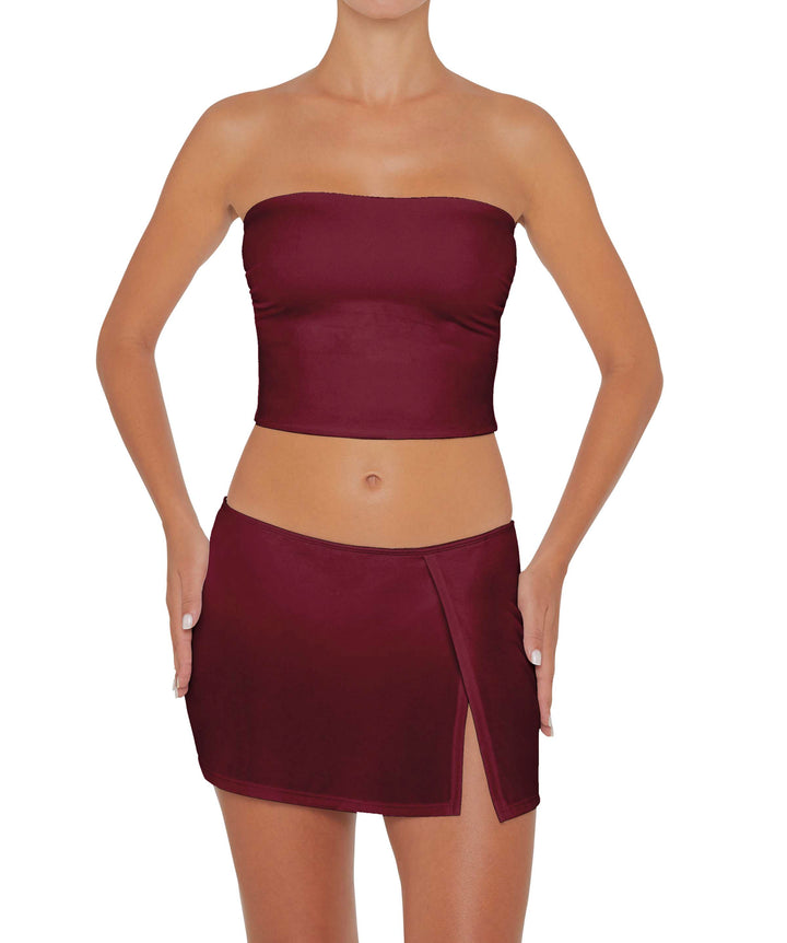 BSWS-B82 Swim Skirt with Side Slit