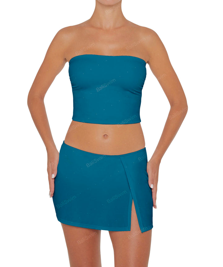 BSWS-B82 Swim Skirt with Side Slit
