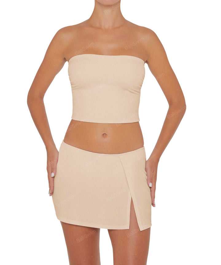 BSWS-B82 Swim Skirt with Side Slit