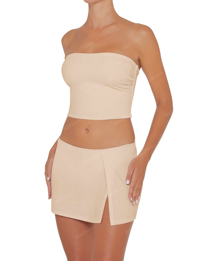 BSWS-B82 Swim Skirt with Side Slit