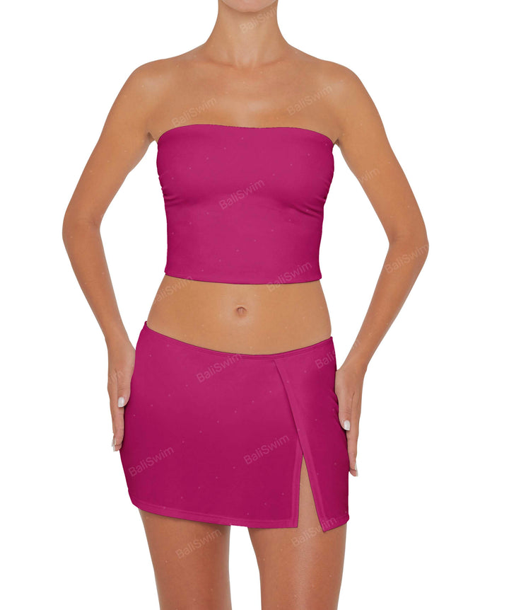 BSWS-T82 Bandeau Tankini Top