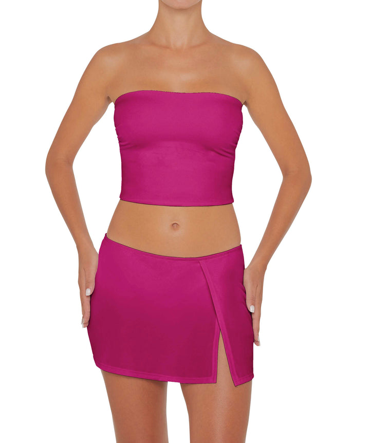 BSWS-B82 Swim Skirt with Side Slit