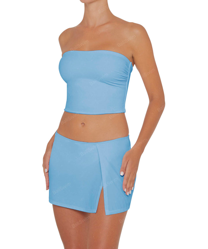 BSWS-B82 Swim Skirt with Side Slit