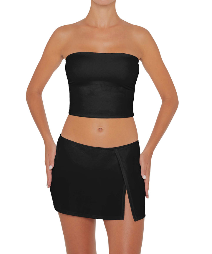 BSWS-B82 Swim Skirt with Side Slit