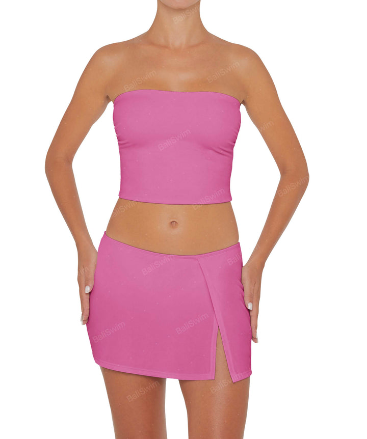 BSWS-B82 Swim Skirt with Side Slit