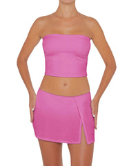 BSWS-B82 Swim Skirt with Side Slit