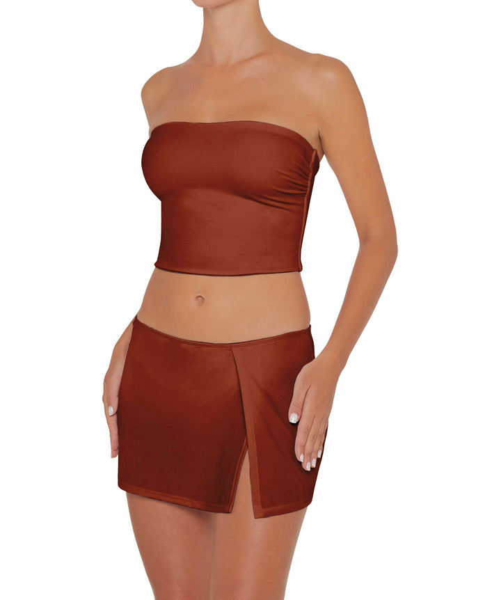 BSWS-B82 Swim Skirt with Side Slit